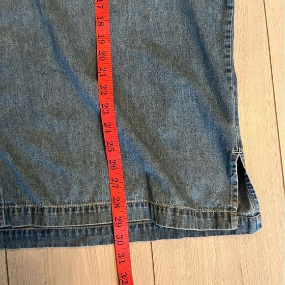 Vintage cottagecore denim shirt with embroidery - Picture 7 of 7